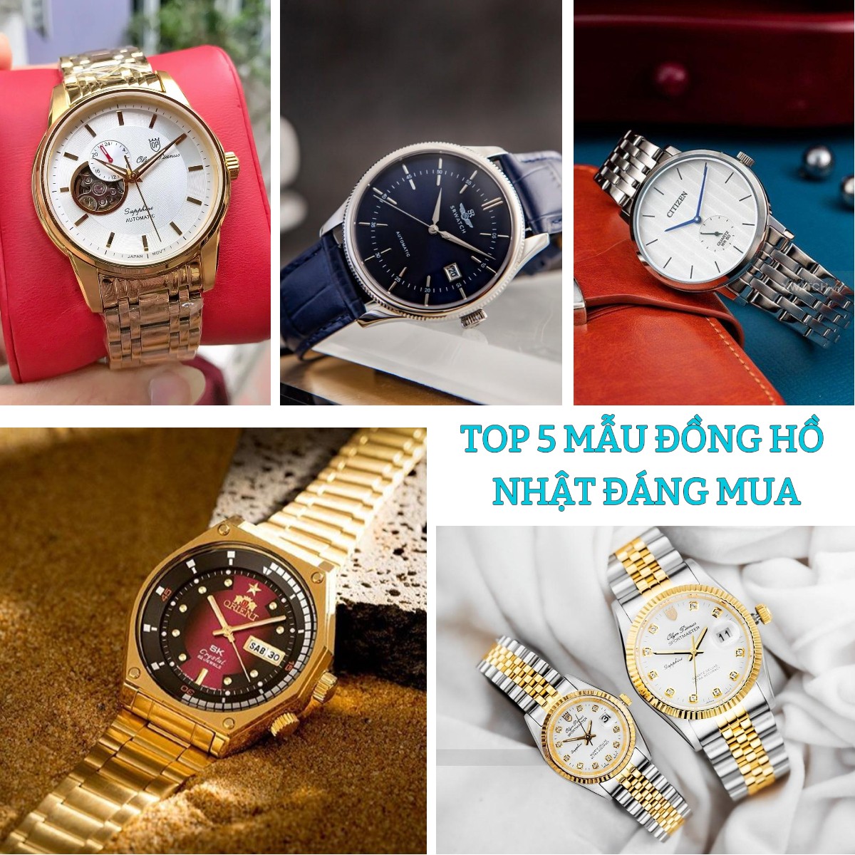 top 5 chiếc đồng hồ Nhật Bản